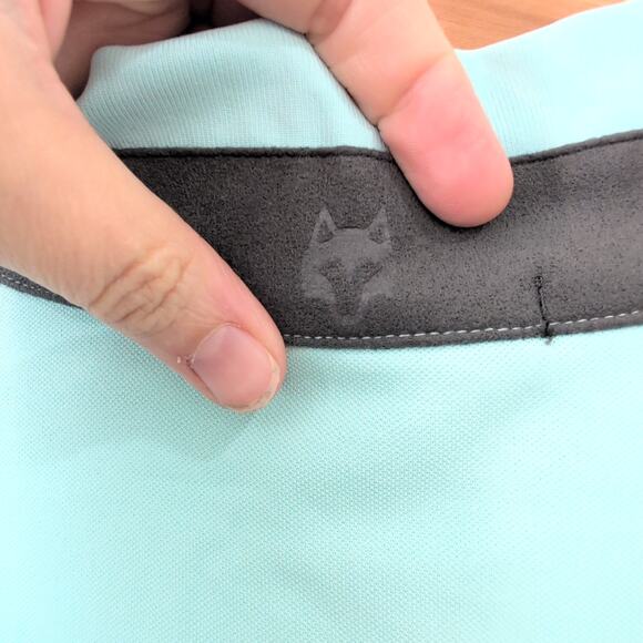 Greyson Golf Vest Siasconset Stand Collar 1/4 Zip Medium Blue Cattail MSRP $130 - Picture 9 of 10